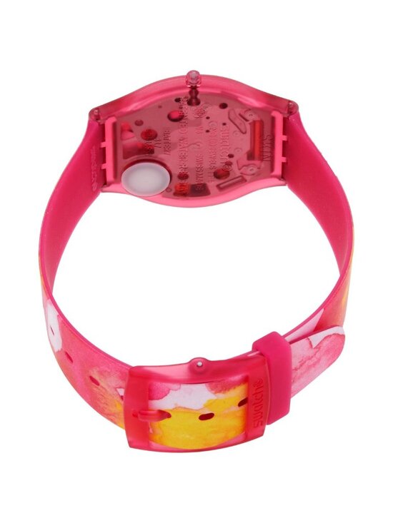 NWT Swatch Paradise Petals Quartz Pink Dial Watch